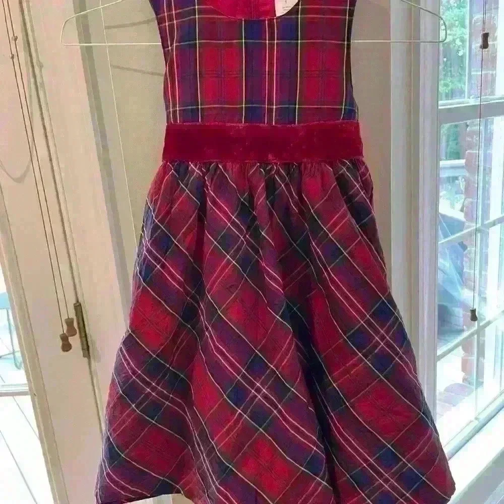 Gymboree Dress Size 5, Beautiful Red and Blue Plaid